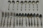 22 Pc. Whiting Lily Sterling Silver Bouillon Spoons Dinner Forks Spoons 773g✨