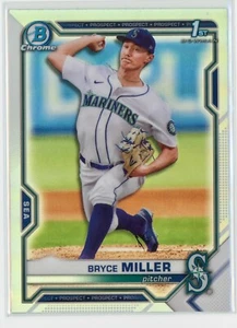 2021 Bowman Draft Chrome Bryce Miller Refractor - BDC-64 (A) - Picture 1 of 2