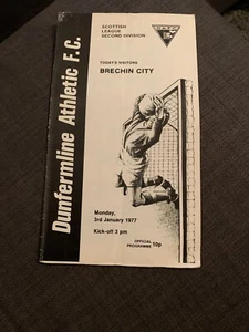 1977 Dunfermline Athletic V Brechin City Football Programme - Picture 1 of 3
