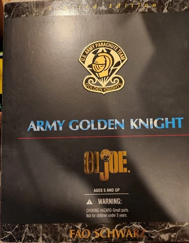 Hasbro GI Joe 12" Army Golden Knight Parachute 1997 FAO Schwarz Limited Edition Cover