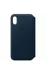 Apple iPhone X/XS Leather Folio - Cosmos Blue - Picture 1 of 1