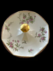 Rare Early THEODORE  HAVILAND Limoges France 8 1/4" Cookie Dish Pink Roses - Picture 1 of 3