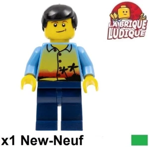 Lego Figur Minifiguren City Sunset and Palm Trees Hemd Palme Strand twn107 - Bild 1 von 1
