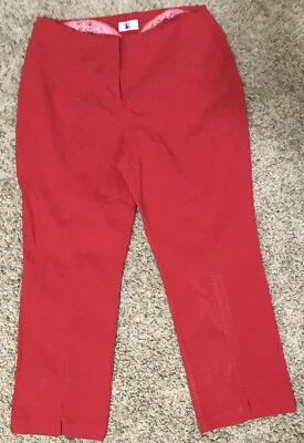 Pantalones capri ajustados elásticos rojos City Streets para junior talla 5 Foto 1 de 4