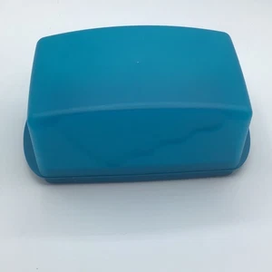Plato de mantequilla grande Tupperware (queso) tamaño 1 libra color pavo real ¡NUEVO! - Imagen 1 de 5