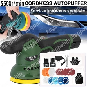 NEU 12V 2x Batterie Profi Poliermaschine Polierer Akku Auto Schleifmaschine Tool - Bild 1 von 19
