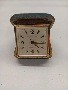 Vintage Phinney-Walker Wind-Up Luminous Folding Travel Alarm Clock - Germany - Picture 1 of 6