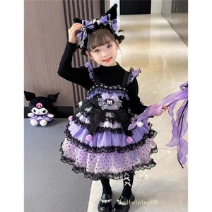 Lindo Disfraz de Halloween Kawaii Niña Kuromi Lolita Princesa - Imagen 1 de 9