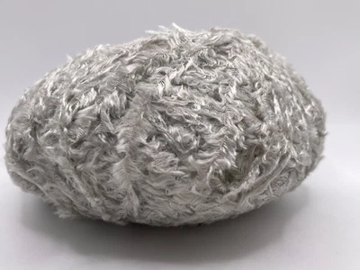 Silver Viscose Fur 82465 Ice Yarns Silky Fine Short Eyelash Yarn 50gr 164yds - Image 1 of 4