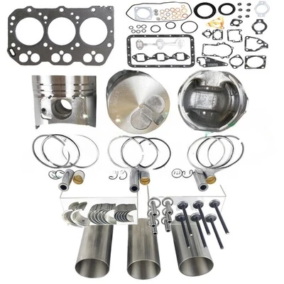3TNE72 Engine Overhaul Rebuild Kit for Yanmar AF150 AF116 KE-50X Tractor - Image 1 of 4