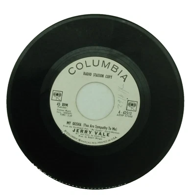Jerry Vale - I Can't Get You out Of My Head / My Geisha -  Promo - 45 RPM - Image 1 of 2