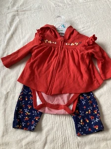 Little Me 3-teiliges Strickoutfit neu ohne Etikett Größe 6 M - Bild 1 von 6