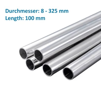 Edelstahl Rohr Rundrohr V2A Durchmesser 8mm-325mm Stahlrohr Geländerrohr - Bild 1 von 3