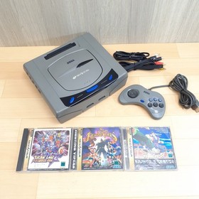 Sega Saturn Japanese Console bundle with 3 Games 1 Controller & Cables tested
