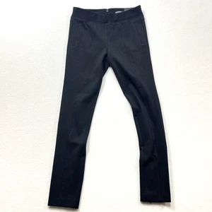 New Express Wmns Sz 2 Black Stretchy Dress Pant Trousers Elastic Waist Zip Ankle - Picture 1 of 11