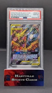 PSA 10 HIDDEN FATES - Moltres Zapdos Articuno GX SM210 Black Star Promo - Picture 1 of 2