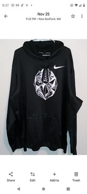 Sudadera con capucha negra Nike Dri-Fit térmica de fútbol para hombre talla 3XL  Foto 1 de 4
