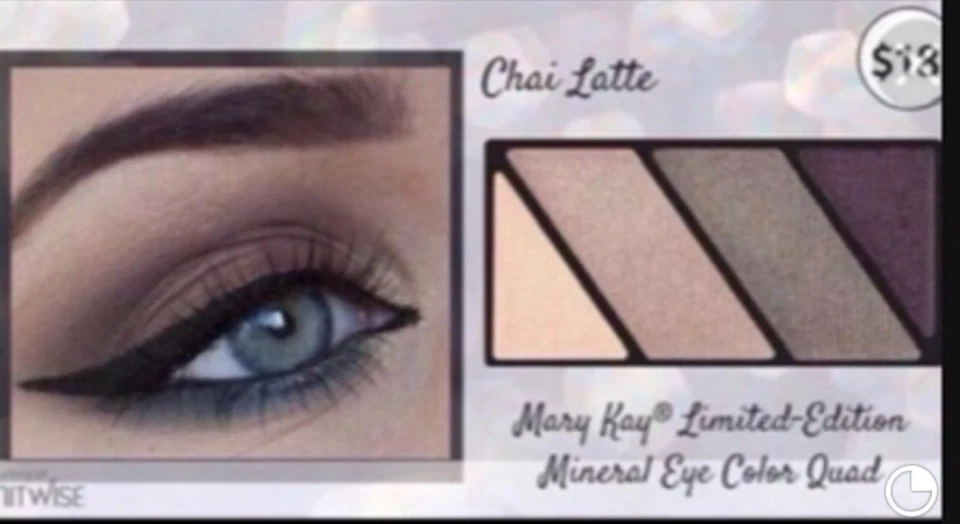 MARY KAY Mineral Eye Color Quad    CHAI LATTE. Discontinued. New. - Image 1 of 4