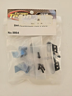 9864 Team Associated B44 Ft Aluminum Hubs 0 degree Fits RC10B4/.1 RC10T4/.1 SC10 - Image 1 of 4