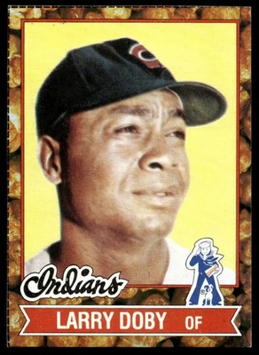 1982 Topps Cracker Jack Larry Doby Cleveland Indians #1 C18 Foto 1 de 2