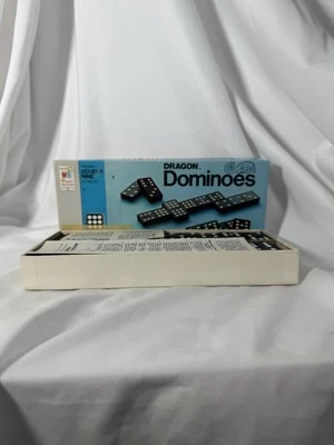 Milton Bradley USA 1970 Dragon Double Nine Dominoes Set Original Box. - Image 1 of 3