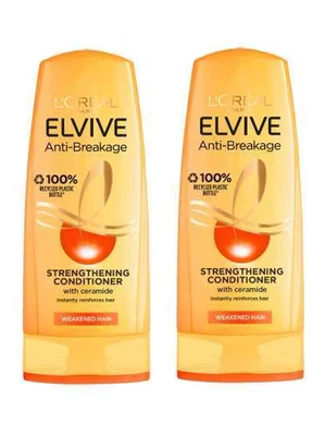 2x L'Oreal Elvive Anti Breakage Strengthening Conditioner 300ml with Ceramide - Image 1 of 3