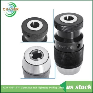 1/32"- 5/8" Keyless Drill Press Chuck Super Heavy Duty JT33 Mount - Picture 1 of 10