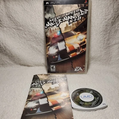 Need for Speed Most Wanted 5-1-0 PSP PlayStation Portable Complete CIB - Image 1 of 4
