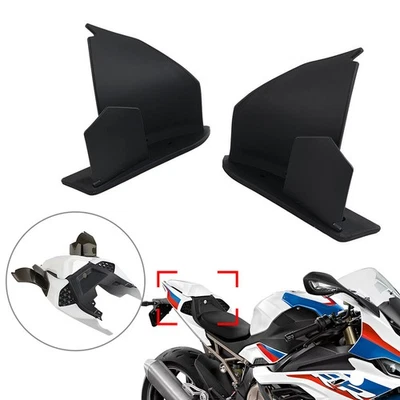 Carenado de ala fija alerón aerodinámico negro Fit BMW S1000RR 2019-2022 Foto 1 de 4