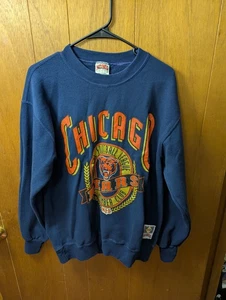 Vintage Chicago Bears Members Club Sweater Crewneck Medium Nutmeg USA NFL - Bild 1 von 17