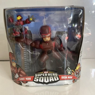 Juego de figuras de acción Marvel Super Hero Squad Giant Man y Iron Man paquete de mega tamaño Foto 1 de 4