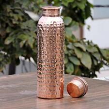 Hammered Pure Copper Water Bottle 950ml (32oz) / Pure Copper Flask Free Shipping