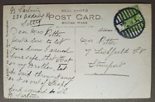 Postcard Birmingham Town Hall.RP.Emergency Postmark,Easter Rising 1916 Ireland