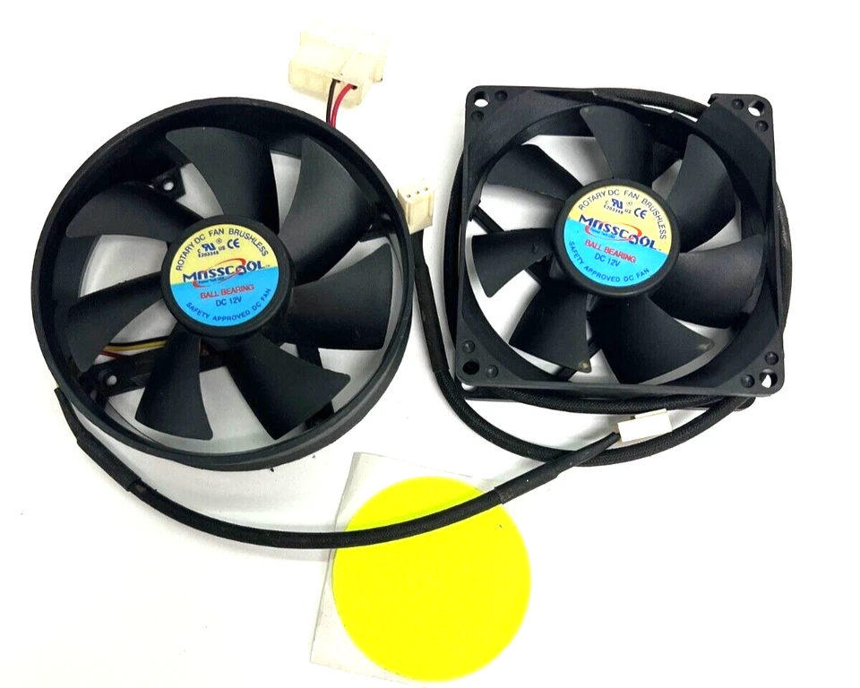 ASSORTED MASSCOOL ROTARY DC FAN BRUSHLESS BALL BEARING FAN LOT OF 2 - Image 1 of 4
