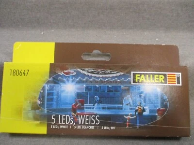Faller Spur H0 180647 5 LEDs Weiss in OVP - Bild 1 von 3