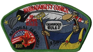 2001 Jamboree Narragansett Council JSP Green Bdr (AR657) - Bild 1 von 1