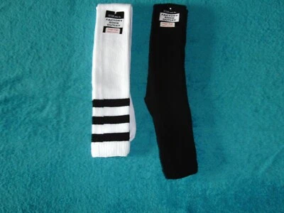 Thigh High Socks Women / Girls Size Medium 9-11 Fit Shoe Sizes 6-9  Made In USA  - Image 1 of 4