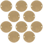 10 Pcs Smooth Disc Pendants Jewelry Stamping Blanks Tag