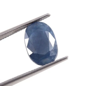 4.50 CT - Natural CERTIFIED Mozambique Blue Sapphire Loose Oval Gemstone 11x7 MM - Picture 1 of 5
