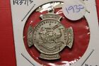 * Nice 1937 Coronation 27Mm Silvered Bronze Medal Hobart  George V1  #Bsa57