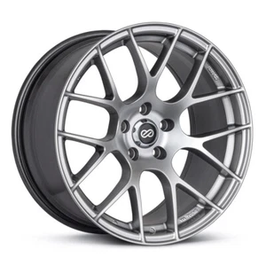 18x8.5 +38 Enkei RAIJIN 5x114.3 Hyper Silver Wheels (Set of 4) - Picture 1 of 2