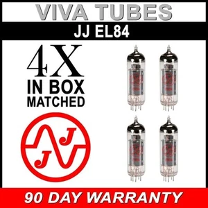Brand New Matched Quad (4) JJ EL84 6BQ5 Fully Tested Guaranteed Vacuum Tubes - Picture 1 of 1