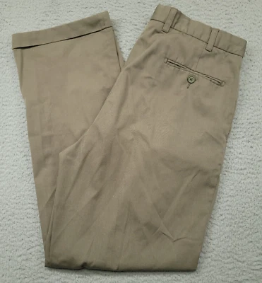 Kirkland Signature Men's 36x32 (35x31) Pants Gray Green Pleated Cuffed - Image 1 of 4