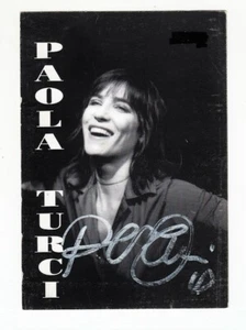 Autografo PAOLA TURCI Foto cartolina fotografia Anni 90 SIGNED firma Fan Club - Picture 1 of 2