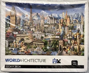 World Architecture 500 Piece Jigsaw Puzzle 52cm X 38cm Age 14+ NEW Box Crunched - Picture 1 of 10