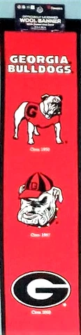 Georgia Bulldogs 8 x 32-inch Evolution Wool Banner New Fanatics Cover