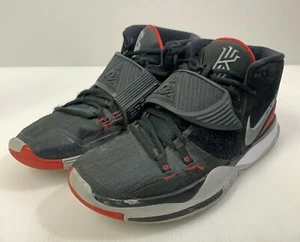 Nike Kyrie 6 "Bred" Black University Red BQ4630-002 Basketball Shoes Men's 9 - Picture 1 of 7