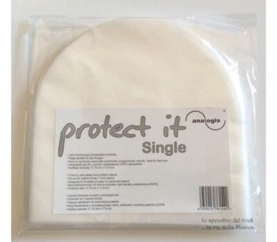 ANALOGIS - 100 Buste PEH per dischi 45 giri, Antistatiche Trasparenti sagomati