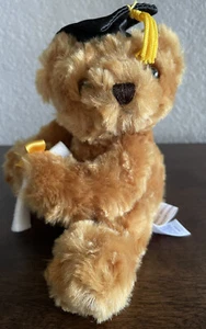 Sombrero Aurora World y Diploma Graduación Oso de Peluche Oso Marrón de Peluche con Etiqueta 5" - Imagen 1 de 7