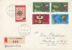 Schweiz FDC 1954, Mi-Nr. 593-596 Mi-Euro 75,- gelaufen als Einschreiben